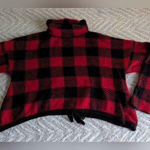 No Boundaries Buffalo Print Sweater